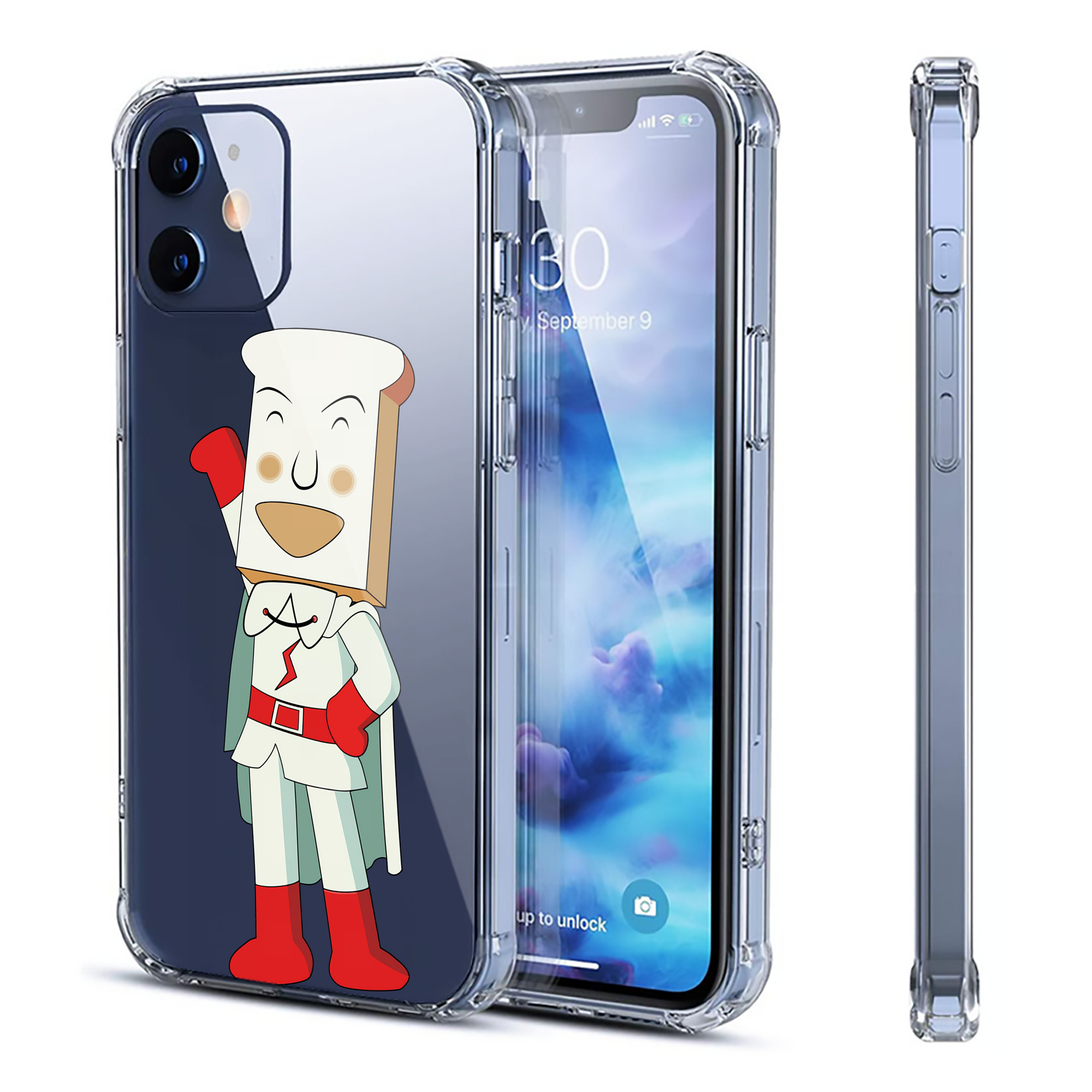 （画像用） アンパンマン Anpanman 【iPhone 12シリーズ対応】透明スマホケース（クリアソフトケース）